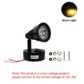 1pc RV indoor lighting light rotatable LED reading light spotlight, with push button switch, 3W bedside reading lamp, suitable for camper van, trailer, station wagon, marine yacht indoor lighting, DC12-24V