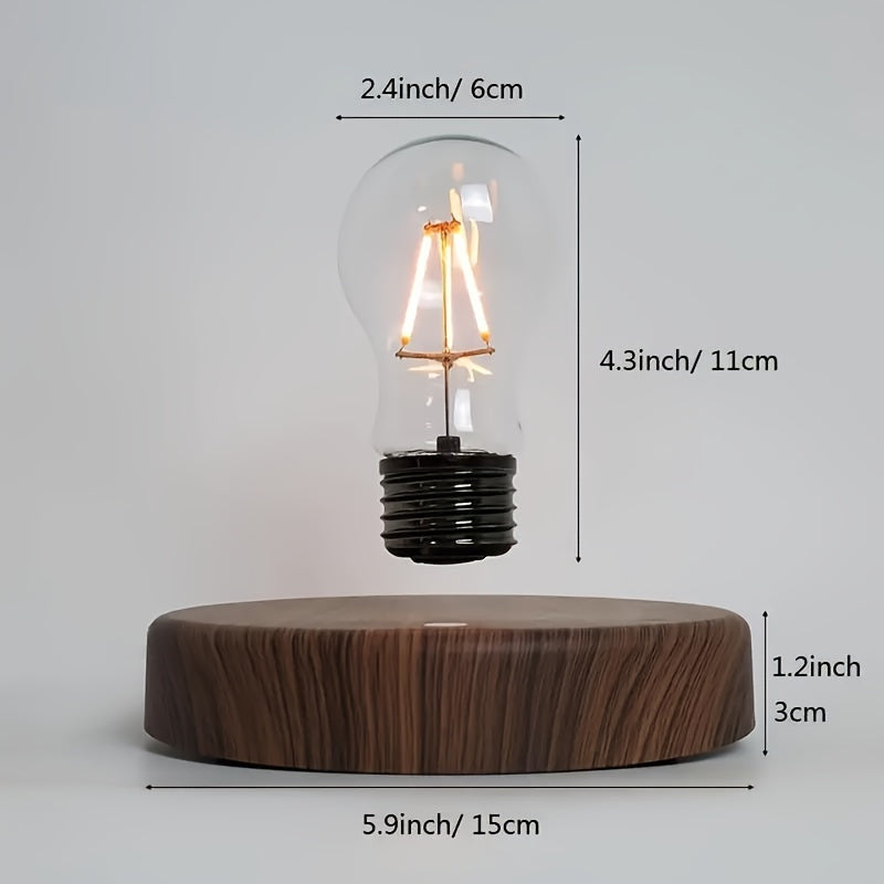 Modern magnetic levitation bulb - energy-saving, adjustable brightness, suitable for bedroom, office, bar and reading room decoration