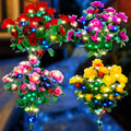 4-Piece Azalea Color Light, Solar Courtyard Light, Mixed Azalea Colors | Outdoor Waterproof Lawn Light | Outdoor Garden Ambient Light | For Courtyard, Lawn, Garden Decoration