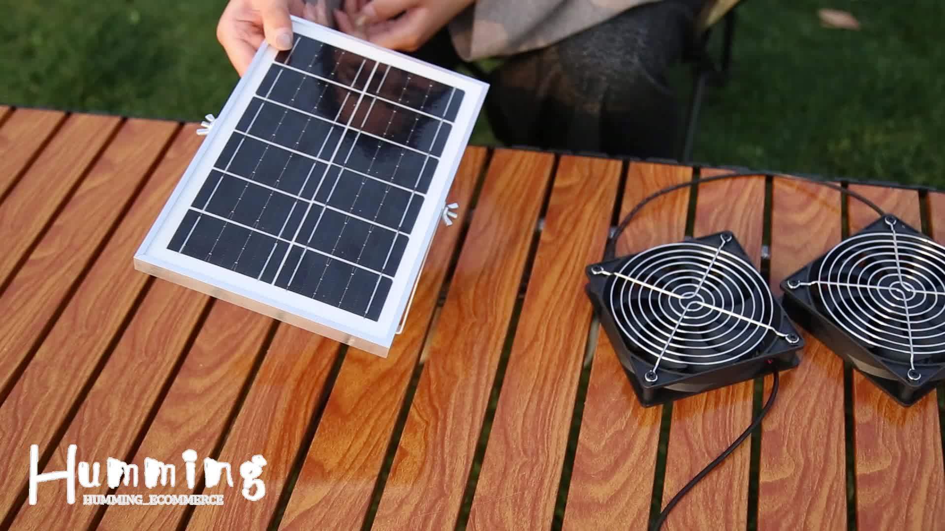 Greenhouse Plastic Film > Greenhouse Accessories > Greenhouse Ventilation Equipment, Solar Fan, Solar Exhaust Fan / Greenhouse Solar Fan / Solar Fan for Attic, Shed, Barn, Chicken Coop, Dog Kennel