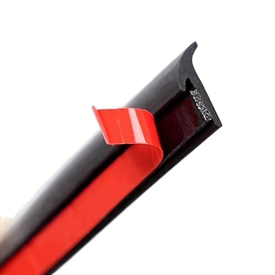 Oriented Self-Adhesive Car Windshield Seal Strip – Rubber Weatherproof & Windproof Soundproof Diagonal T-Edge Sealing Tape, Easy Installation, Durable & Leak-Proof