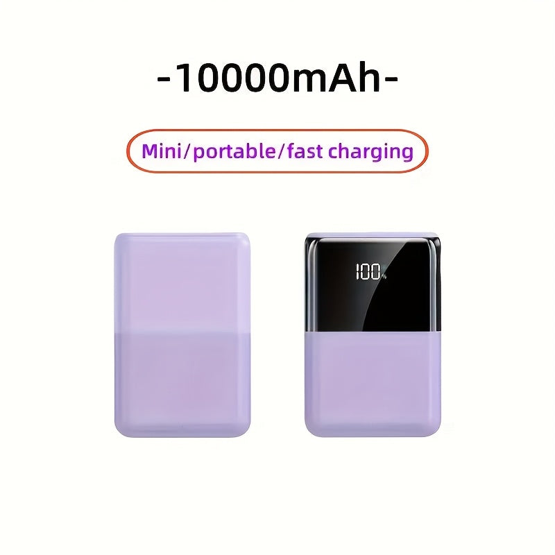 Mini Ultra-Convenient Fast Charging Power Bank, with a Large Capacity of 10000/20000Mah, 22.5W USB Fast Charging Output, 20W Bidirectional Fast Charging, Digital Power Display Screen, Suitable for Iphone/Android System Mobile Devices, Birthday Gift