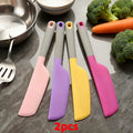2Pcs Random Color Extra Large Heat Resistant Silicone Spatula, Kitchen Cooking Spatula for Cooking and Baking, Ideal for Stirring Dough and Cream, Must-Have for Home Kitchens and Professional Bakers