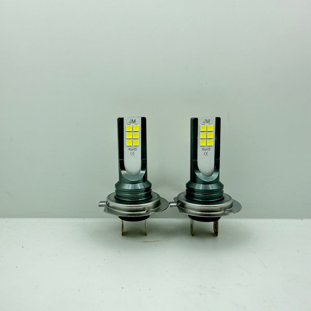 2Pcs H7 2835 12SMD LED High Beam Bulb Set White 6000K Bulbs