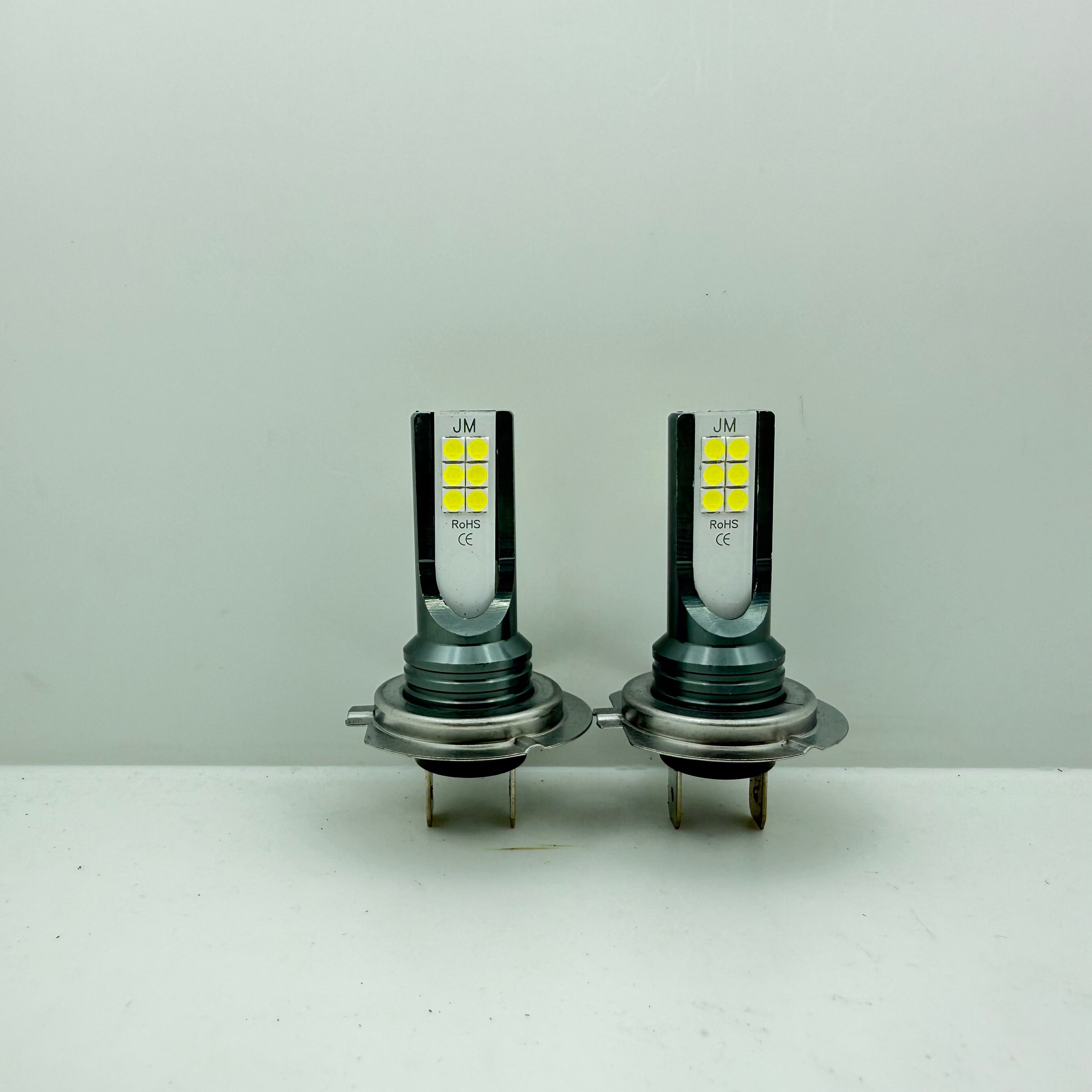 2Pcs H7 2835 12SMD LED High Beam Bulb Set White 6000K Bulbs