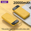 20000mAh Power Bank with LED Power Display, Built-in LED Light, Dual Input/Output, Compact Portable Charger for Mobile Phones