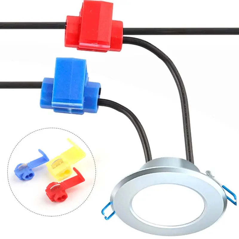 20pcs Quick Splice Wire Connectors – Solderless Snap Electrical Connectors for Insulated Wire Crimp Terminals