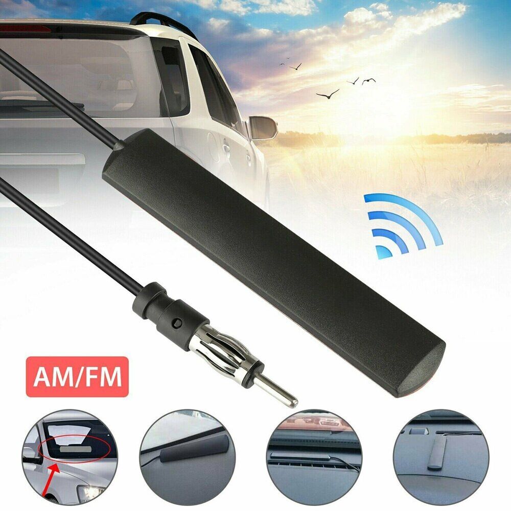 Truck Marine AM/FM Antenna – 12V Black Radio Stereo Aerial