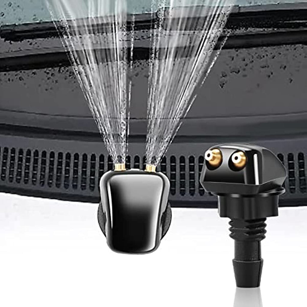 Vehicle Windshield Washer Nozzle with 2 Straight Jet Nozzles
