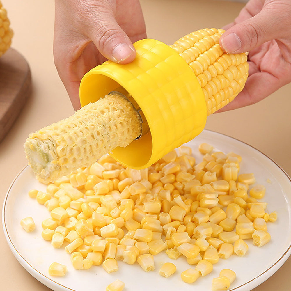 Corn Peeler & Kernel Remover – Corn Cob Cutter, Corn Stripper, Fruit & Vegetable Tool, Cooking Tool, Kitchen Accessory, Corn Cob Stripper