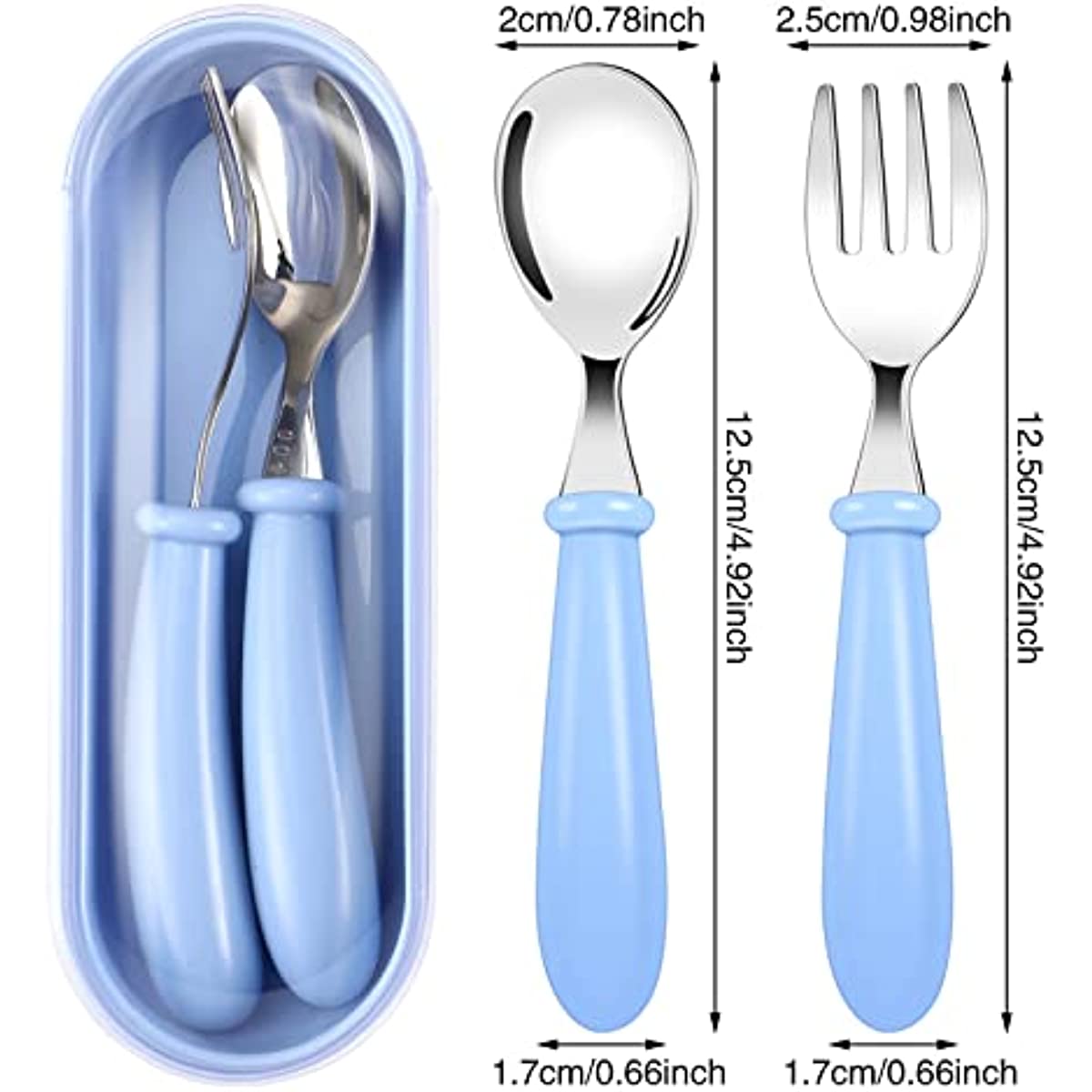 Stainless Steel Cutlery Set, Fork, Spoon, with Case