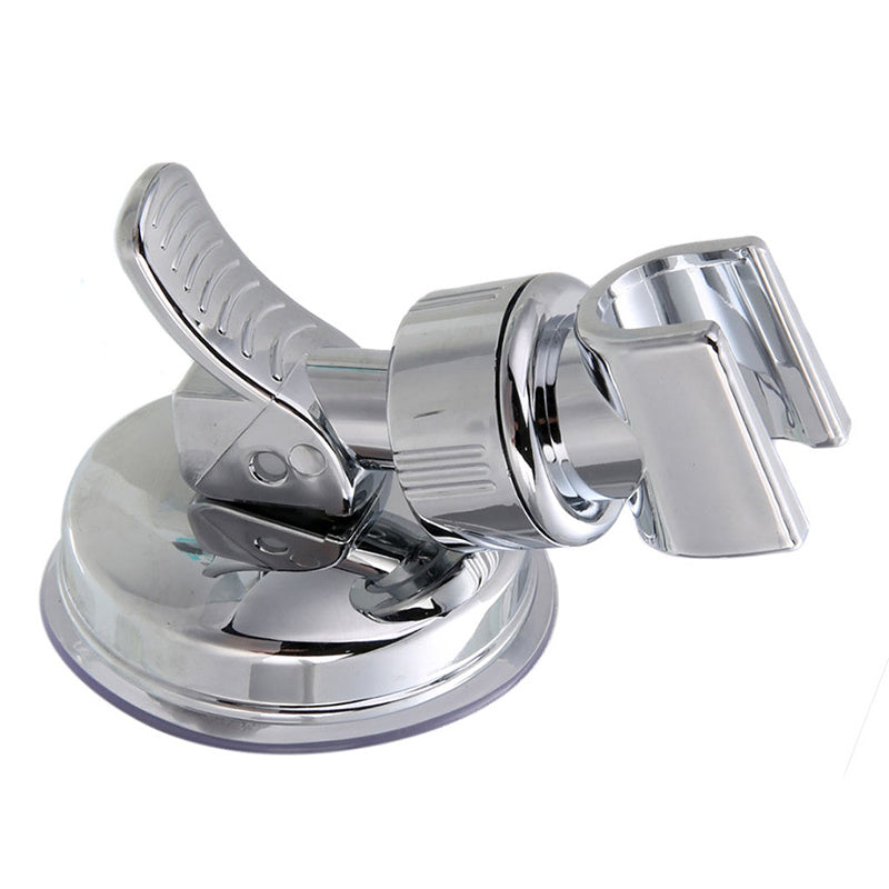 360° Adjustable Suction Cup Shower Head Holder - Wall Mount Bracket, Plastic Material, Shower Organizer | Polished Finish | Smooth Plated Surface, Shower Accessory