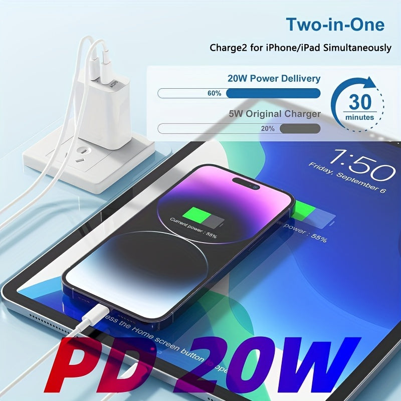 USB C Charger Block for iPhone Charger Block Charging Blocks 3-Pack for iPhone 15/15 Plus/15 Pro Max/iPhone 14/14 Pro Max/13 Pro/12 Pro Max/iPad, Samsung