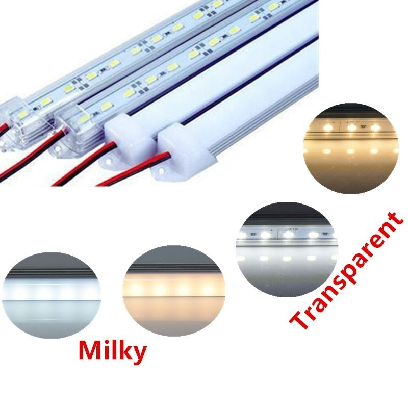 Interior LED light bar, 11.81-inch / 19.69-inch 5630 SMD with switch, thin sealed trailer light for cars, trailers, truck beds, RVs, cargo, boats, cabinets, 12V LED lighting strip - 10-pack