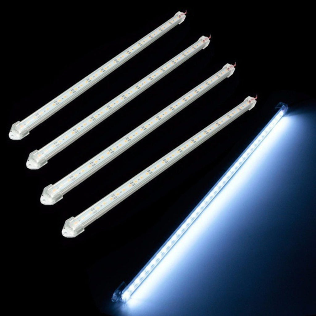 Interior LED light bar, 11.81-inch / 19.69-inch 5630 SMD with switch, thin sealed trailer light for cars, trailers, truck beds, RVs, cargo, boats, cabinets, 12V LED lighting strip - 10-pack
