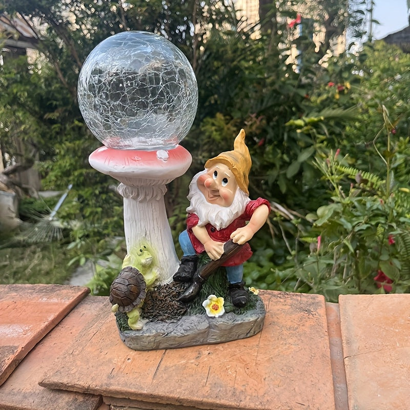 Solar Gnome Light for Garden Outdoor Courtyard Lawn Pond Villa - IP44 Waterproof