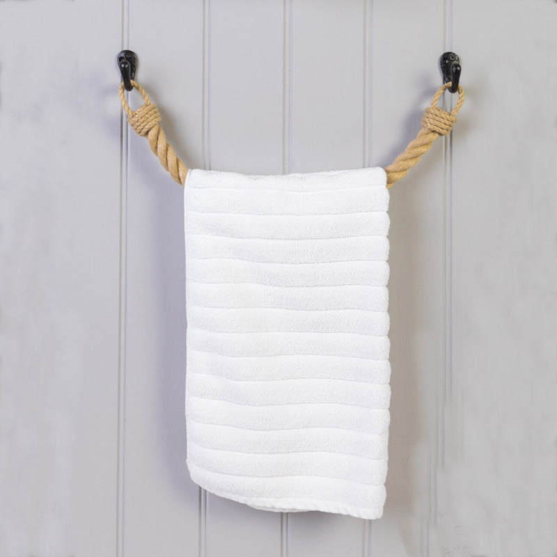 Jute Rope Toilet Paper & Towel Holder - Rustic Décor Wall Mount Paper Roll Holder for Bathroom & Kitchen