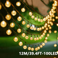 100/200LED太阳能串灯，户外太阳能串灯，太阳能仙女灯，仙女太阳能天井灯，树阳台装饰花园，庭院，门廊，走道，派对