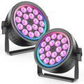 200W aluminum fanless silent stage light | 4-in-1 RGBW LED Par light with dynamic iris, DMX512/auto/sound activation Par cover, suitable for events, weddings, bars, parties, stages, Christmas LED lights