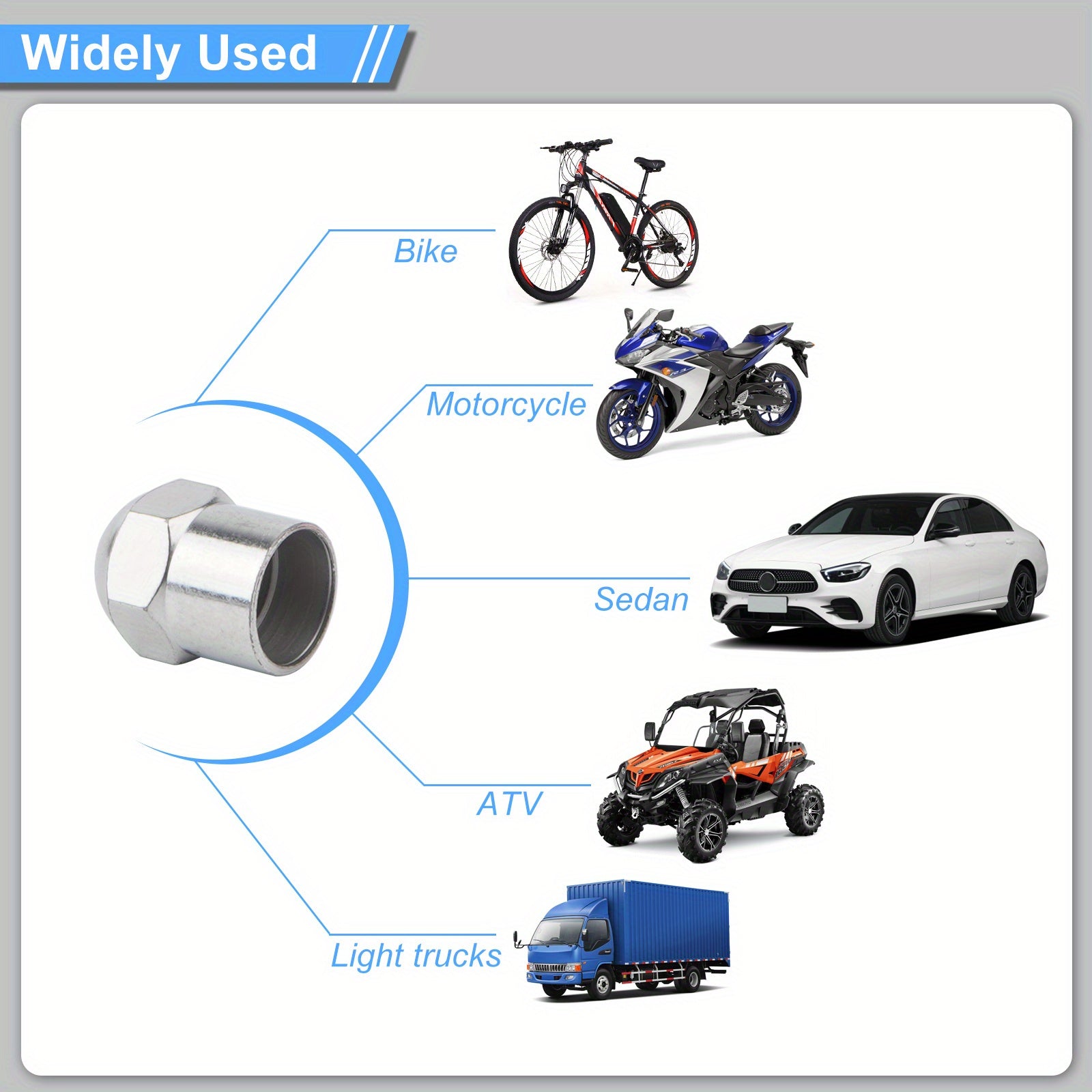 Leak-Proof Tire Valve Caps with O-Rings – Easy Installation, Enhance Vehicle Appearance – For Cars to Motorcycles