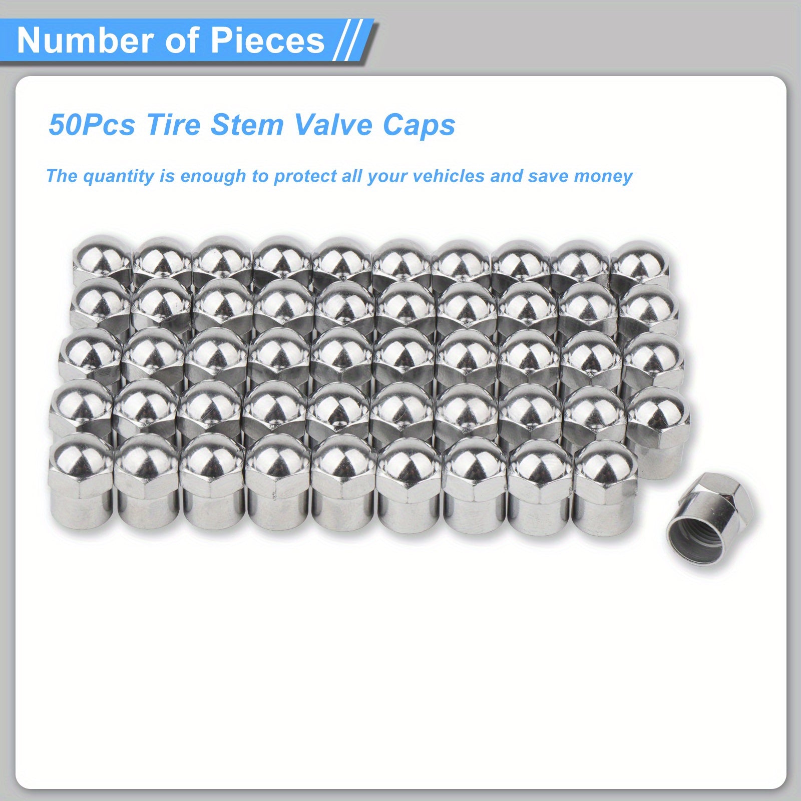 Leak-Proof Tire Valve Caps with O-Rings – Easy Installation, Enhance Vehicle Appearance – For Cars to Motorcycles