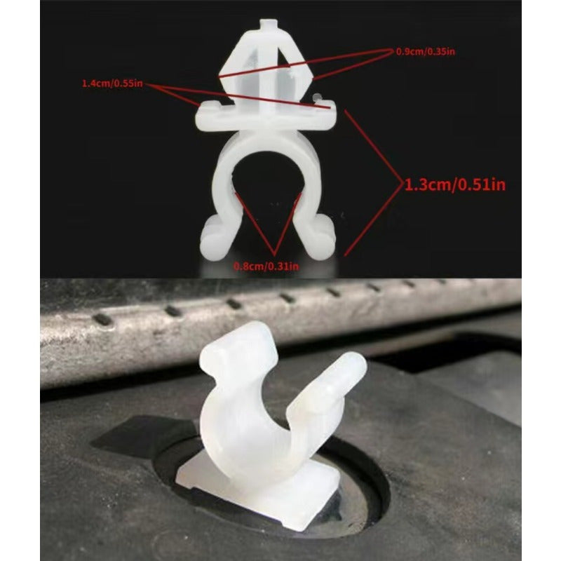 20/50Pcs Universal White Car Retainer Clips Hood Prop Rod Holder Clips, Automotive Fastener Accessories