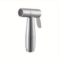 1pc Stainless Steel Bidet Sprayer - Toilet Sprayer, Toilet Cleaning Sprayer, Pressurized Gun Toilet Feminine Cleaner, Small Nozzle Toilet Flush Spray Head