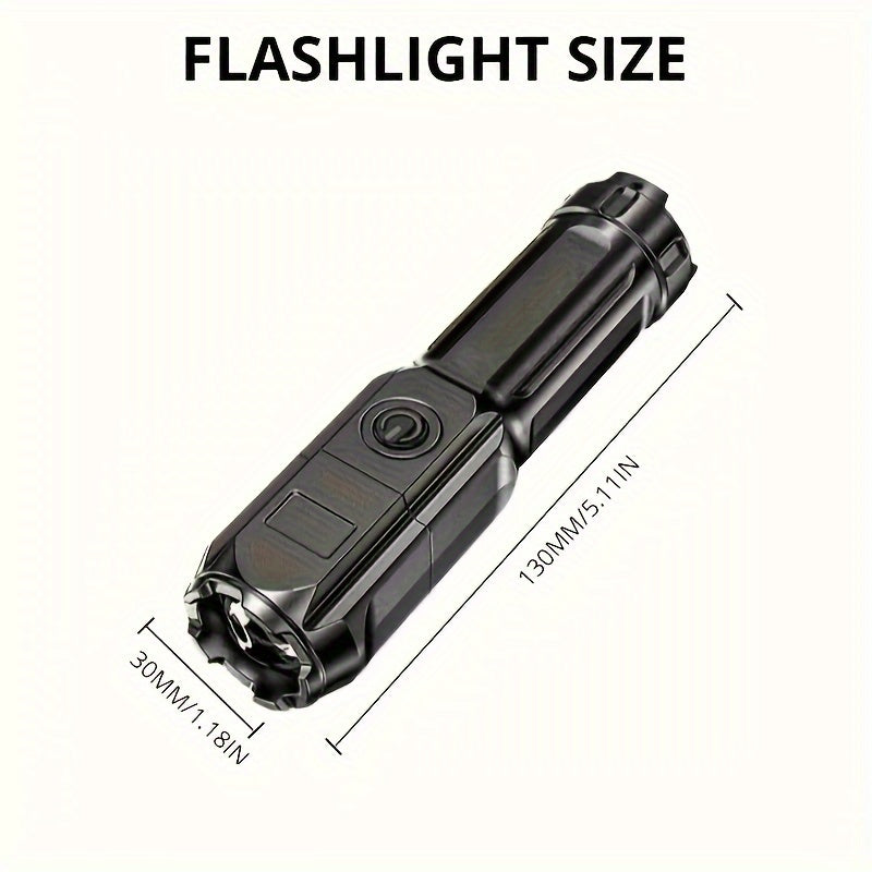 ANYI 1 Black Light UV Flashlight, UV395NM, IPX4 Waterproof Rechargeable High-Brightness ABS Portable UV Light, 3 Modes Zoomable USB Rechargeable Flashlight, Ideal for Pet Identification