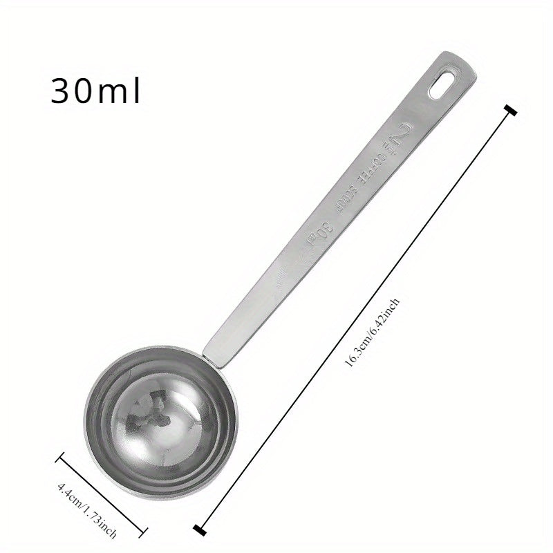 Stainless Steel Long Handle Coffee Spoon, Durable Tablespoon Measuring Spoon for Kitchen and Café Use
