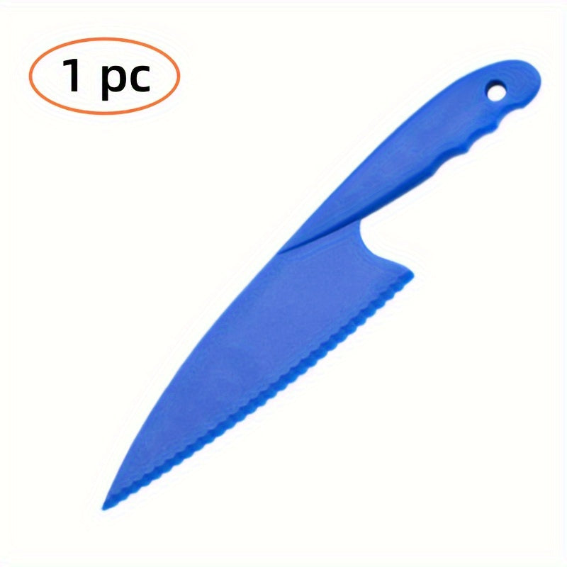 Plastic Fruit Knife with Serrated Edge, Ideal for Cutting Fruits, Vegetables, Bread and Salad