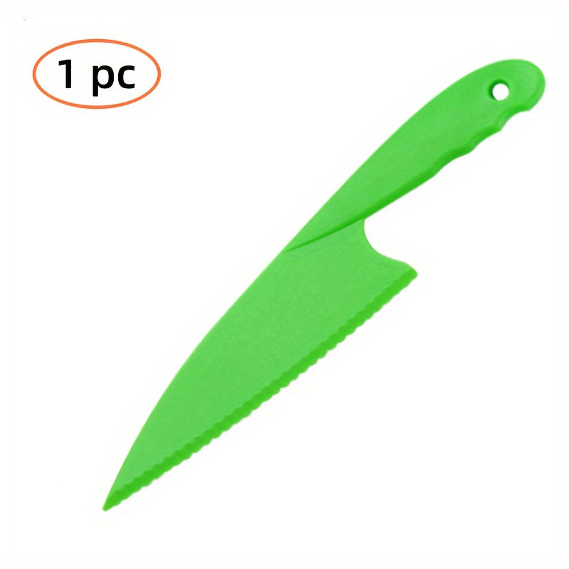 Plastic Fruit Knife with Serrated Edge, Ideal for Cutting Fruits, Vegetables, Bread and Salad