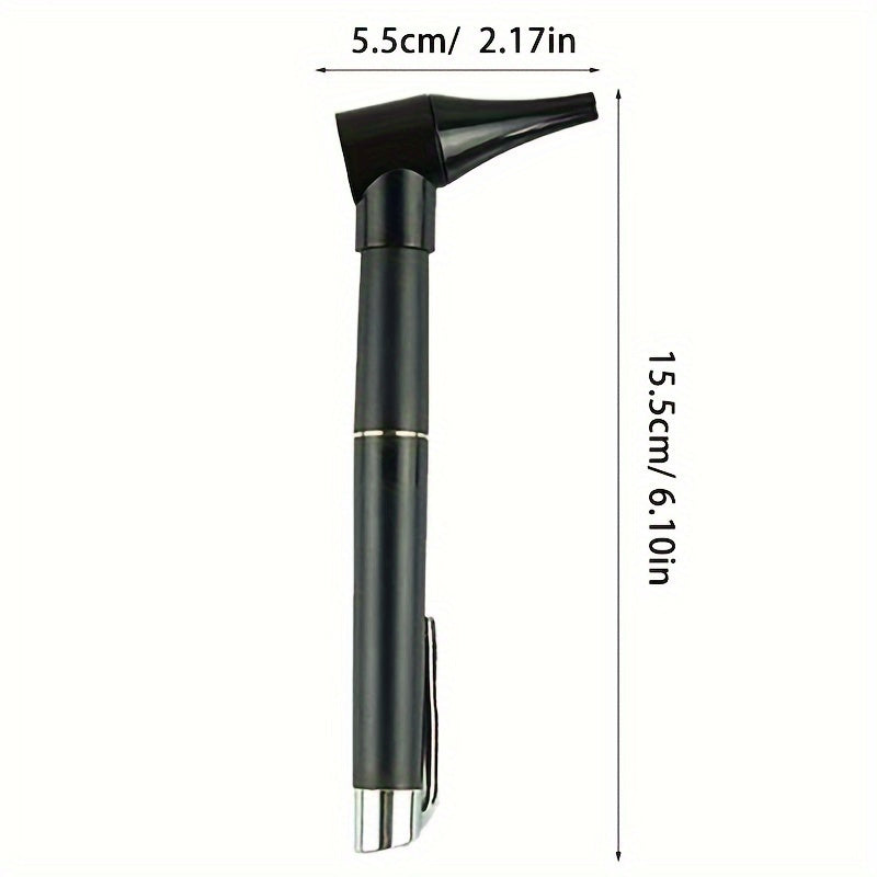 便携式3倍放大LED灯耳镜 - 家用与临床使用的耳朵护理工具套装，含可重复使用的耳镜