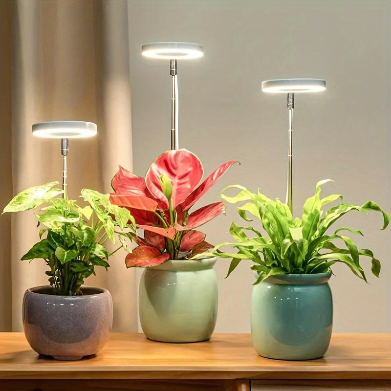 High-Quality LED Grow Light for Indoor Plants - Adjustable, Full Spectrum, 4 Brightness Levels, USB Powered, Plant Grow Light