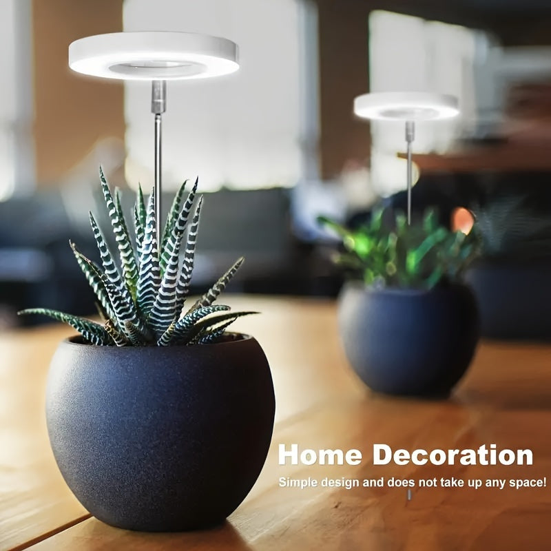 High-Quality LED Grow Light for Indoor Plants - Adjustable, Full Spectrum, 4 Brightness Levels, USB Powered, Plant Grow Light