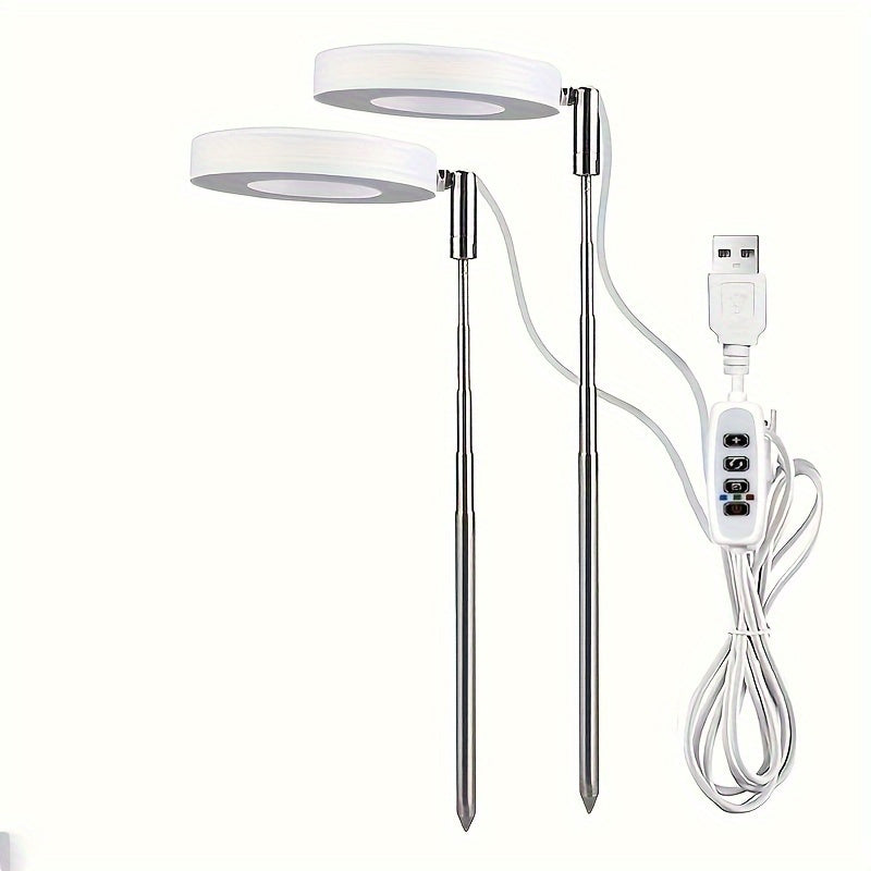 High-Quality LED Grow Light for Indoor Plants - Adjustable, Full Spectrum, 4 Brightness Levels, USB Powered, Plant Grow Light