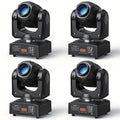 Moving head light 30W DJ lighting stage light, with 8 colors and 8 Gobos spotlights, sound-activated and DMX512 controlled LED strobe light, for disco ball, bars, weddings, parties, Christmas