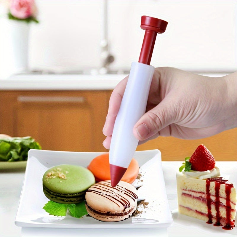 Kitchen Decorating Tool Set – Includes Silicone Food Writing Pen & Pastry Nozzles