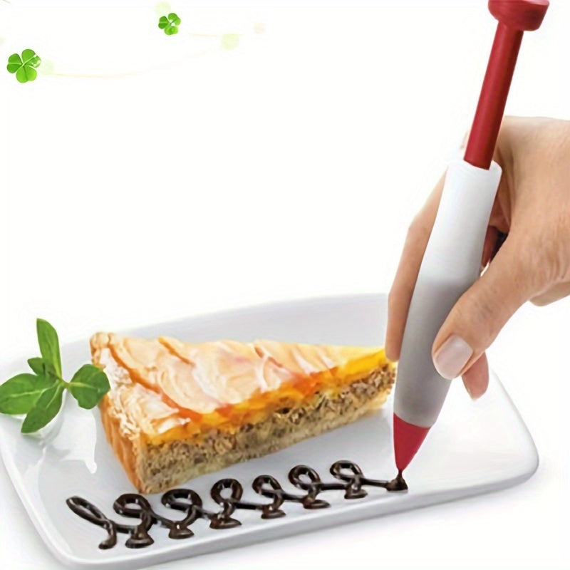 Kitchen Decorating Tool Set – Includes Silicone Food Writing Pen & Pastry Nozzles