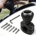 Quick Install Easy-to-Use Power Steering Wheel Spinner Knob - Fits Cars, Trucks & More - Black Smooth Rotating Ball Assist