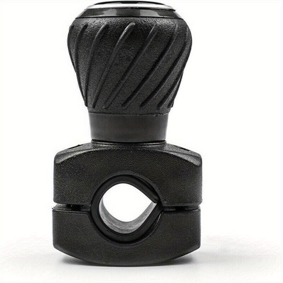 Quick Install Easy-to-Use Power Steering Wheel Spinner Knob - Fits Cars, Trucks & More - Black Smooth Rotating Ball Assist