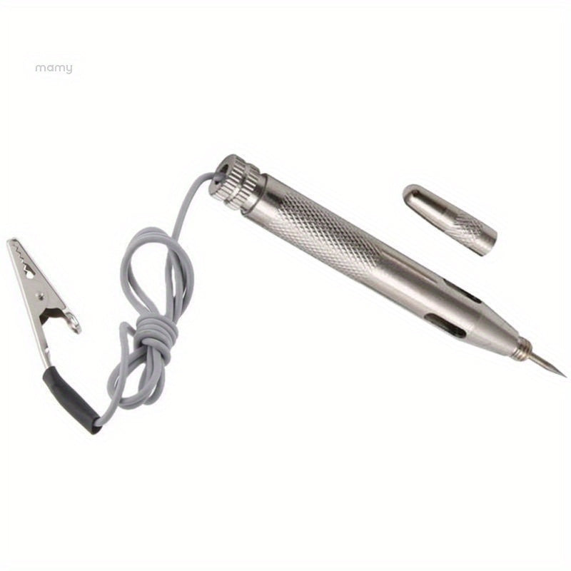 1pc DC 6-24V Automotive Circuit Tester Light Voltage Detection Probe Pen Diagnostic Tool – Auto Vehicle Circuit Test Probe Light, 6V-24V Lighting System Voltage Tester Pen for Household Appliances & Motorcycles