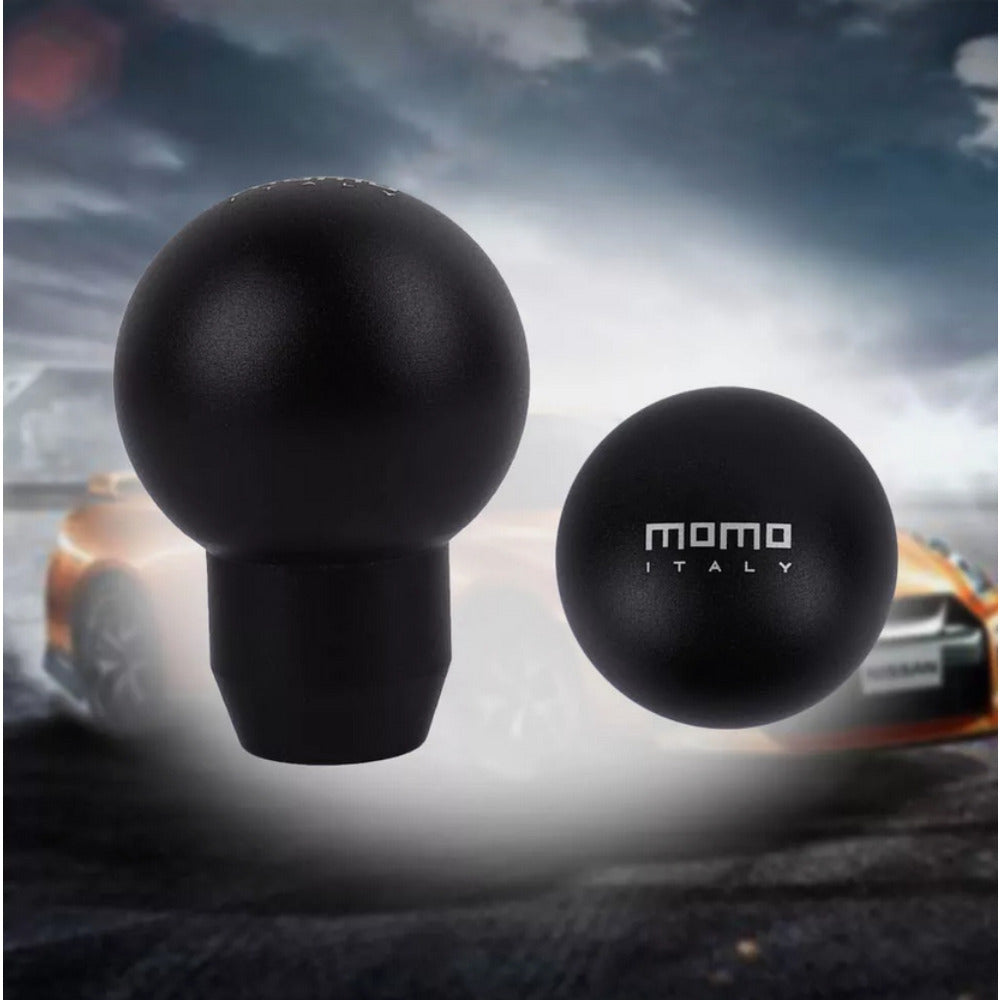 Universal Black Aluminum Round Gear Shift Knob, Fits Various Vehicle Models