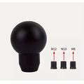 Universal Black Aluminum Round Gear Shift Knob, Fits Various Vehicle Models