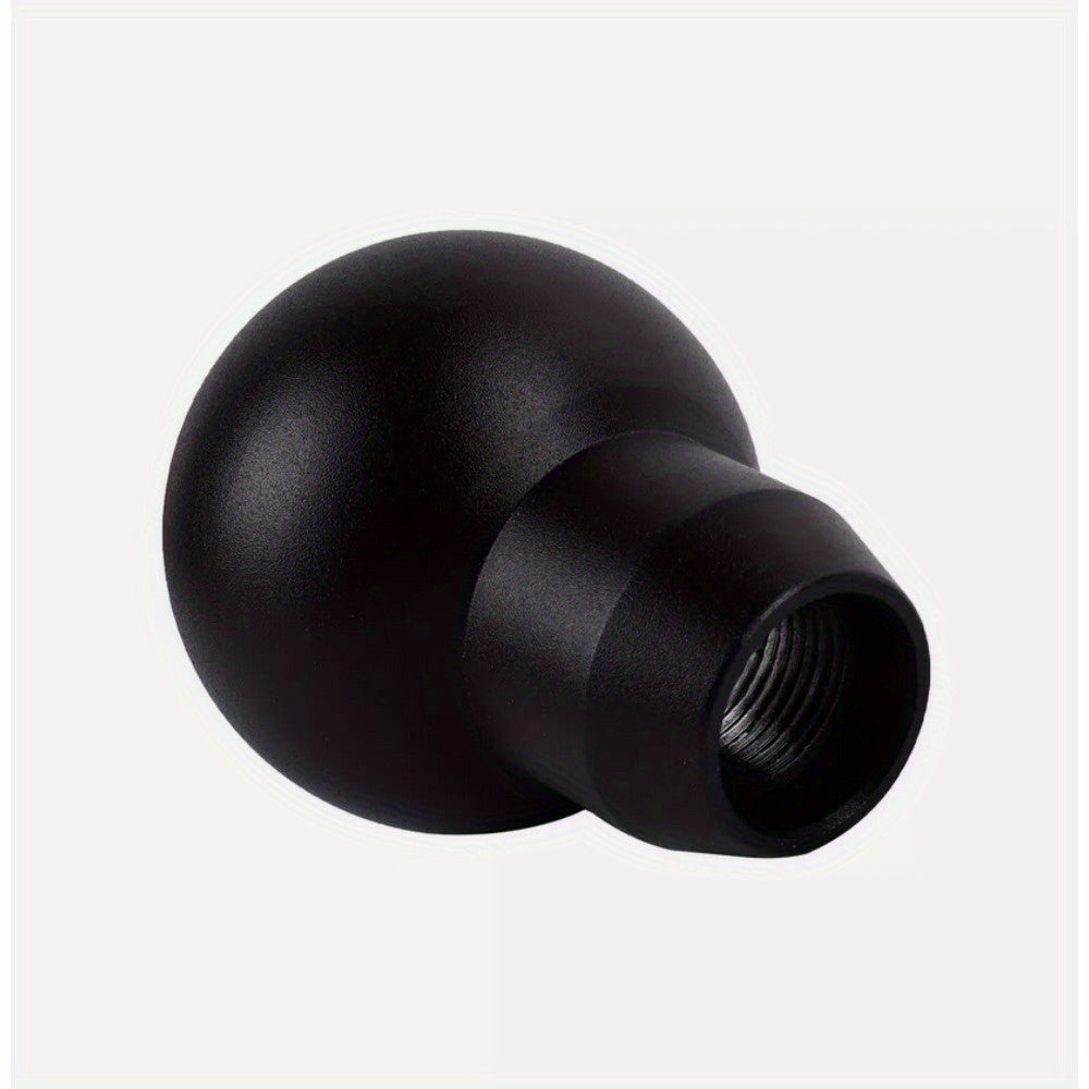 Universal Black Aluminum Round Gear Shift Knob, Fits Various Vehicle Models