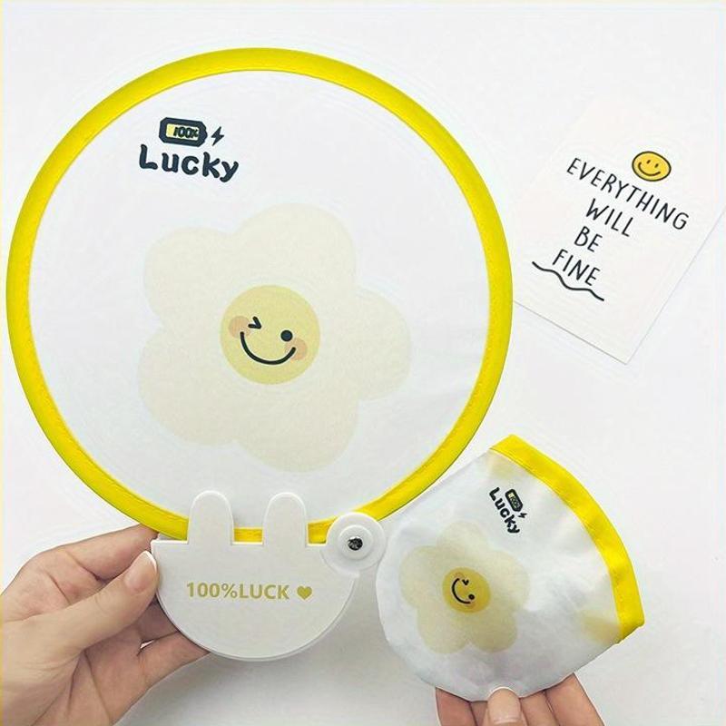 Compact Foldable Fan, Mini Round Portable Fan, Summer Outdoor Cooling Accessory