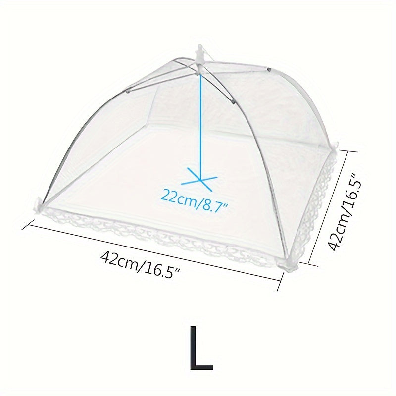 Foldable Fine Mesh Food Cover Anti Fly Bug Portable Storage Food Net For Home Outdoor Use
