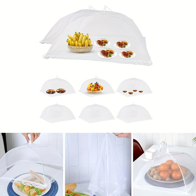 Foldable Fine Mesh Food Cover Anti Fly Bug Portable Storage Food Net For Home Outdoor Use