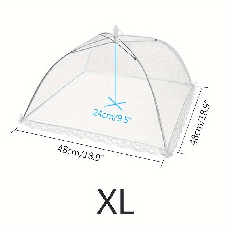 Foldable Fine Mesh Food Cover Anti Fly Bug Portable Storage Food Net For Home Outdoor Use