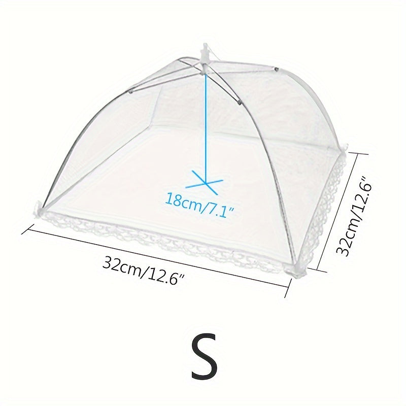 Foldable Fine Mesh Food Cover Anti Fly Bug Portable Storage Food Net For Home Outdoor Use