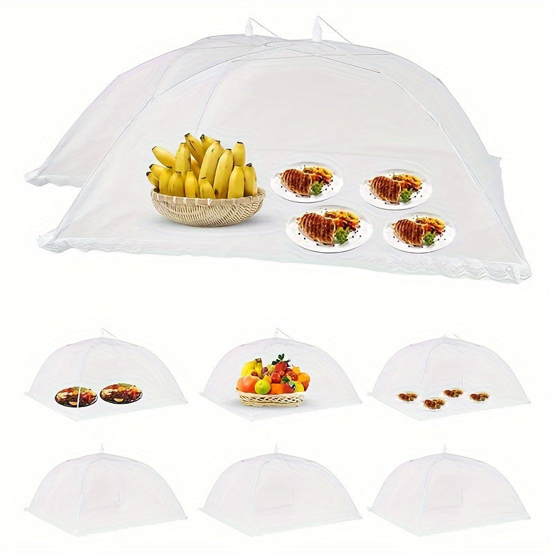 Foldable Fine Mesh Food Cover Anti Fly Bug Portable Storage Food Net For Home Outdoor Use